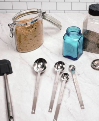 Endurance 18/8 Stainless Steel 4 Piece Long Handle Measuring Spoon