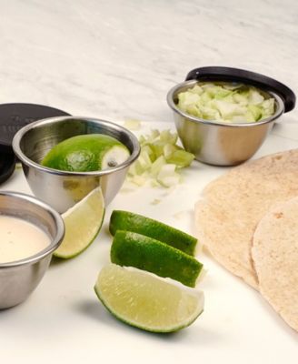 Endurance 4 Piece 3 ounce Condiment Cup and Lid Set