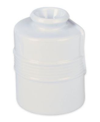 Stoneware 2 Piece 6 Ounce Matte White Salt Pig and Spoon Set