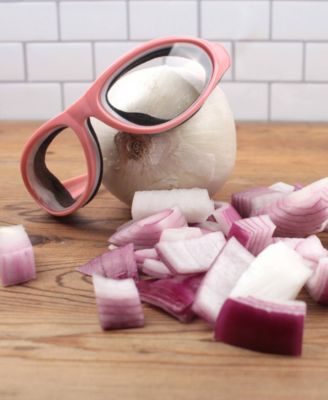 Plastic 5.5" x 6.5" x 1.5" Onion Goggles - Pink Frame