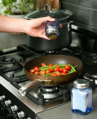 Retro Glass Blue 2 Piece 8 Ounce Retro Style Salt Pepper Set