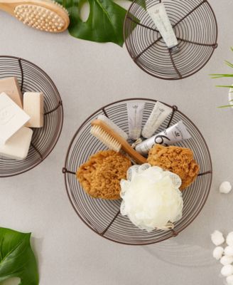 Woven Wire 3 Tier Bronze Hanging Basket