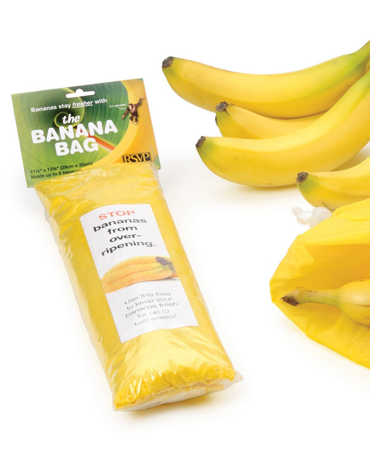 Shop Rsvp International Nylon 12x14" Banana Bag In Yellow