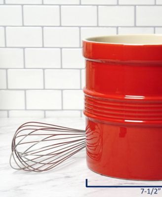 8" D x 7" H Red Oversized Tool Crock