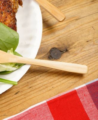 Wood 12 Piece 6.75"Fork Set