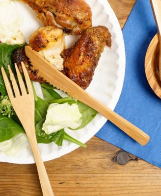 Wood 12 Piece 6.75"Fork Set