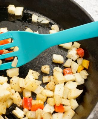 Silicone Coated Steel 11" x 2.25" Ela Series Turquoise Fork