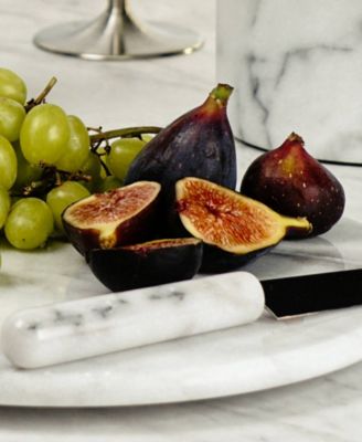 White Marble 10" Diameter Cheese Board