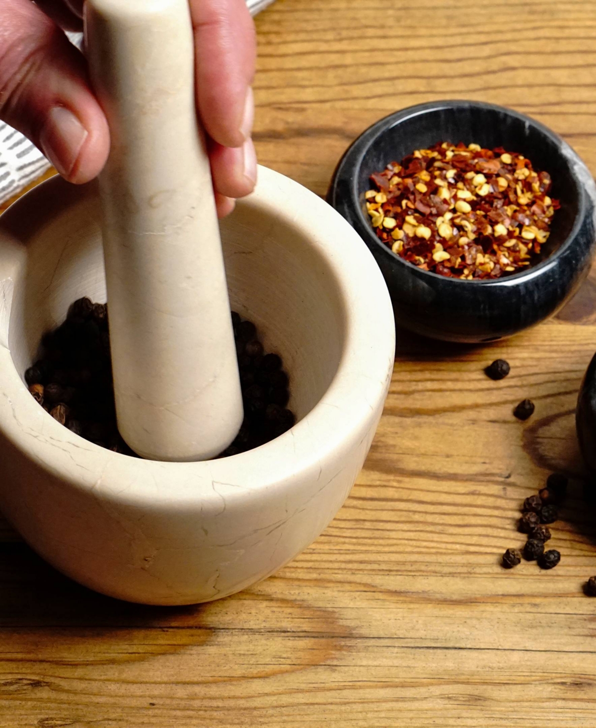 Shop Rsvp International Beige Marble Mortar Pestle Set