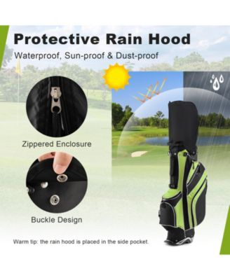 Golf Stand Cart Bag with 6-Way Divider Carry Pockets