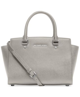 michael kors selma medium grey