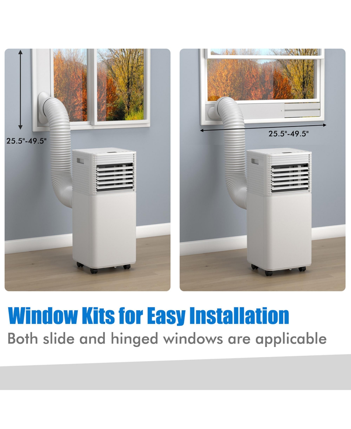Costway 10000 Btu Portable Air Conditioner 3-in-1 Air Cooler w/Dehumidifier & Fan Mode