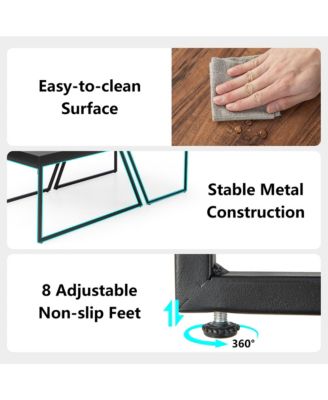 Nesting Table Modern Coffee Table Set of 2 Stacking Side Table