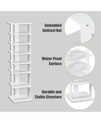 Wooden Shoes Storage Stand 7 Tiers Shoe Rack Organizer Multi-shoe Rack Shoebox