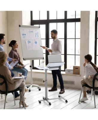 Mobile Standing Desk Height Adjustable Sit to Stand Laptop Desk