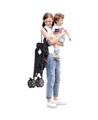 Toddler Folding Lightweight Umbrella Travel Stroller w/ Storage Basket