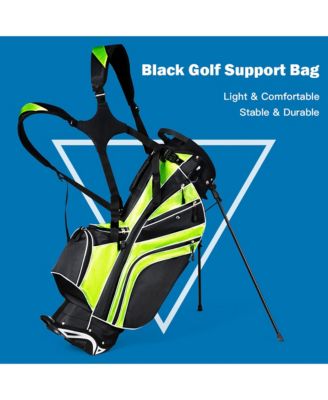 Golf Stand Cart Bag Club w/6 Way Divider Carry Organizer