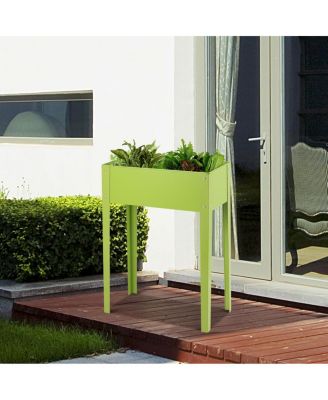 24'' x12'' Outdoor Elevated Garden Plant Stand Raised Tall Flower Bed Box