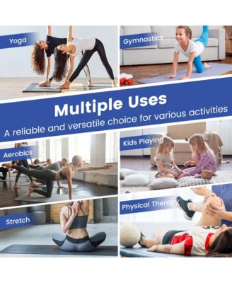 10' x 4' x 2" 4-Panel Folding Exercise Mat with Carrying Handles for Gym Yoga