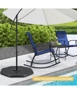 4PCS Fillable Umbrella Base Stand Patio Offset Cantilever Umbrella Base Garden