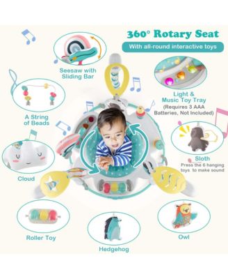 Baby Stationary Activity Center Infant Jumper with Removable Foot Pad