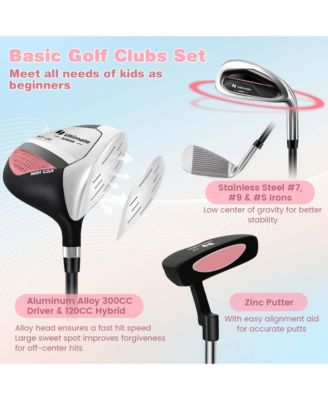 Junior Complete Golf Club Set for Kids Age 11-13 Years Old Golf Practice Set