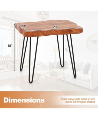 1 PC Accent Side Reclaimed Teak Wood Plant Stand Rectangular End Table