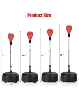 Freestanding Punching Bag with Stand Boxing Gloves for Adult Kids Adjustable