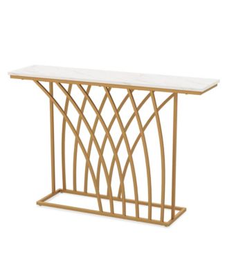 48'' Console Table Modern Accent Entryway Table Long Behind Couch Table