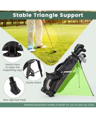 Golf Stand Bag Portable Lightweight Golf Carry Club Bag