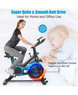 Indoor Cycling Stationary Bike Silent Belt Drive Adjustable