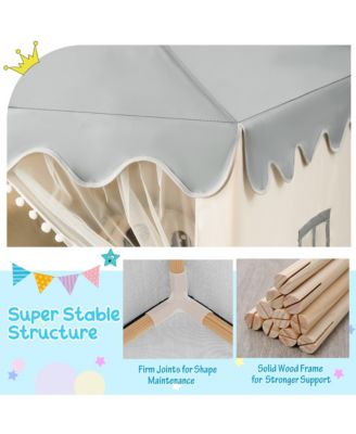 Kids Play Tent Large Playhouse Children Castle Fairy Tent Gift
