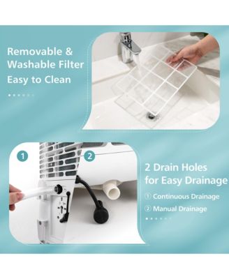 5200 BTU (8000 BTU ASHRAE) Portable Air Conditioner 3-in-1 AC Unit w/ Cool Dehum Fan Sleep Mode