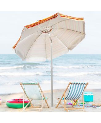6.5FT Patio Beach Umbrella Sun Shade Tilt