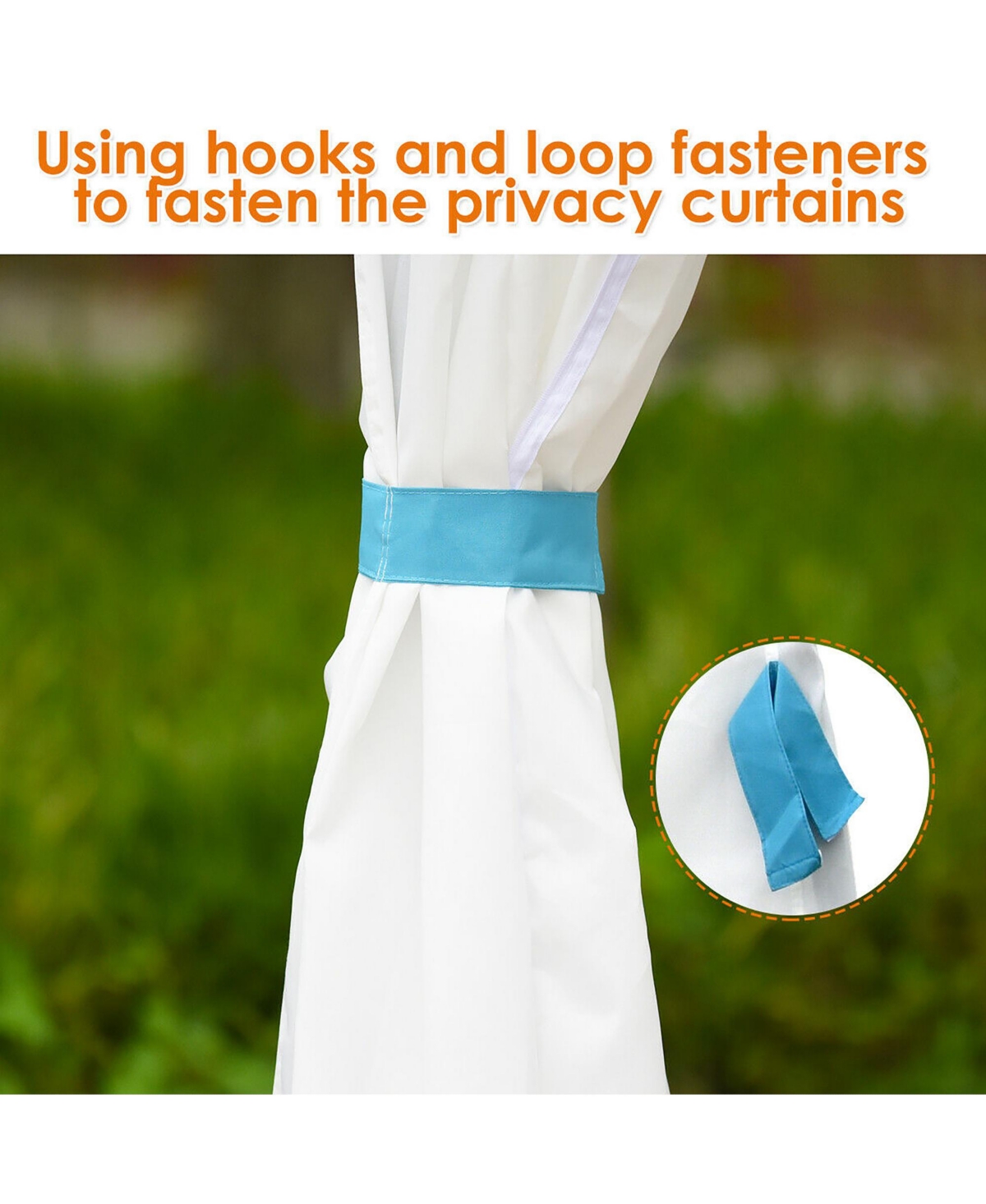 Costway 2 Tier Patio Gazebo Canopy Tent Steel Frame Shelter Awning W/Side Walls