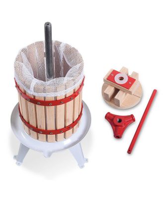 1.6 Gallon Fruit Wine Press Cider Apple Grape Crusher Juice Maker Tool Wood