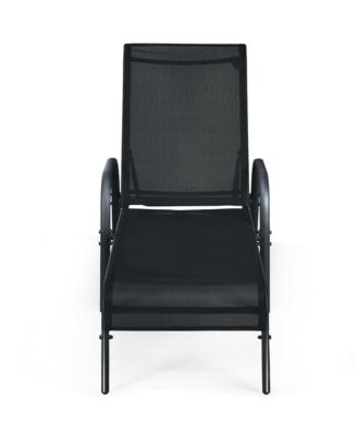 Patio Chaise Lounge Outdoor Folding Recliner Chair