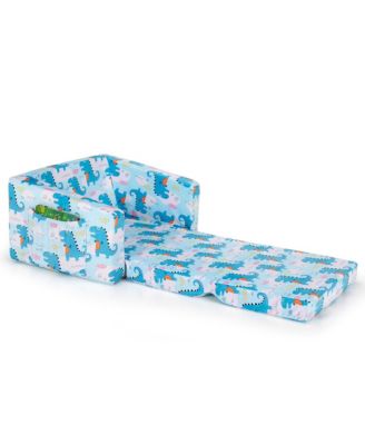 2-in-1 Convertible Kids Sofa to Lounger Flip-Out Chair