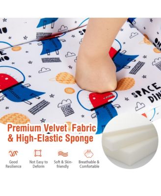 2-in-1 Convertible Kids Sofa to Lounger Flip-Out Chair