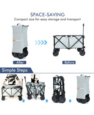 Folding Collapsible Wagon Utility Camping Cart