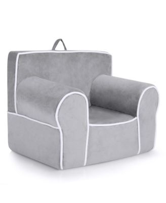 Kids Sofa Toddler Foam Filled Armchair Velvet Fabric Baby