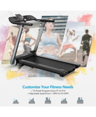 Folding Electric Treadmill Jogging MachineBluetooth10 Preset Programs