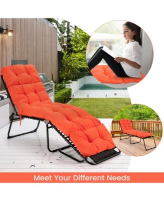 73'' Lounge Chaise Cushion Padded Recliner Cushion