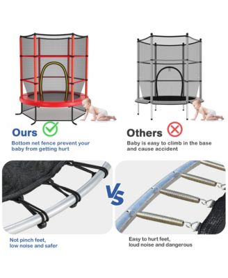 55" Kids Trampoline Bouncing Jumping Mat Recreational Trampoline