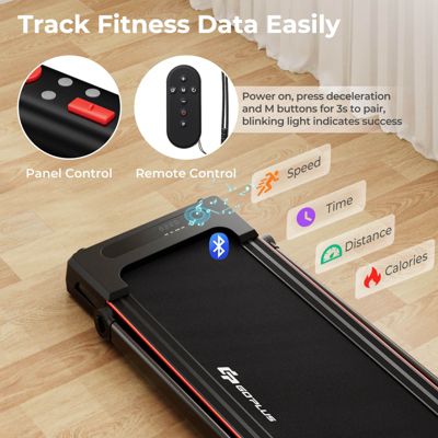 2.25HP 3-in-1 Folding Treadmill W/Table Speaker Remote Control