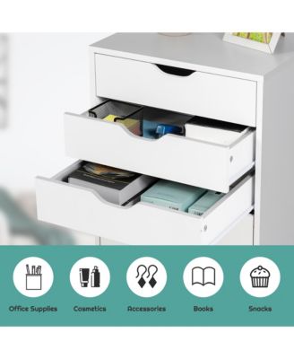 5 Drawer Chest Storage Dresser Floor Cabinet Organizer