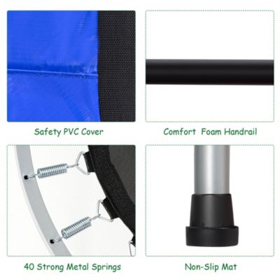 Foldable Trampoline Double Mini Kids Fitness Rebounder