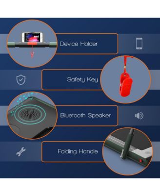 2.25HP 2-in-1 Folding Under Desk Treadmill Speaker Remote Control