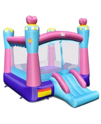 Inflatable Bounce House 3-in-1 Princess Theme Inflatable Castle without Blower