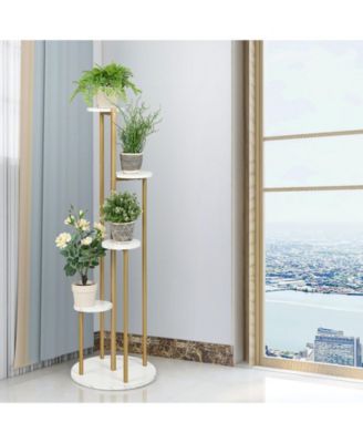 4-Tier 48.5 Inch Metal Plant Stand